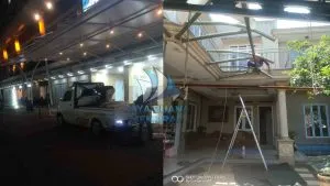 proses pemasangan kanopi membran di jakarta bogor depok tangerang bekasi sukabumi bandung
