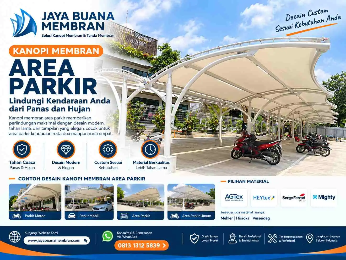 Kanopi Membran Area Parkir