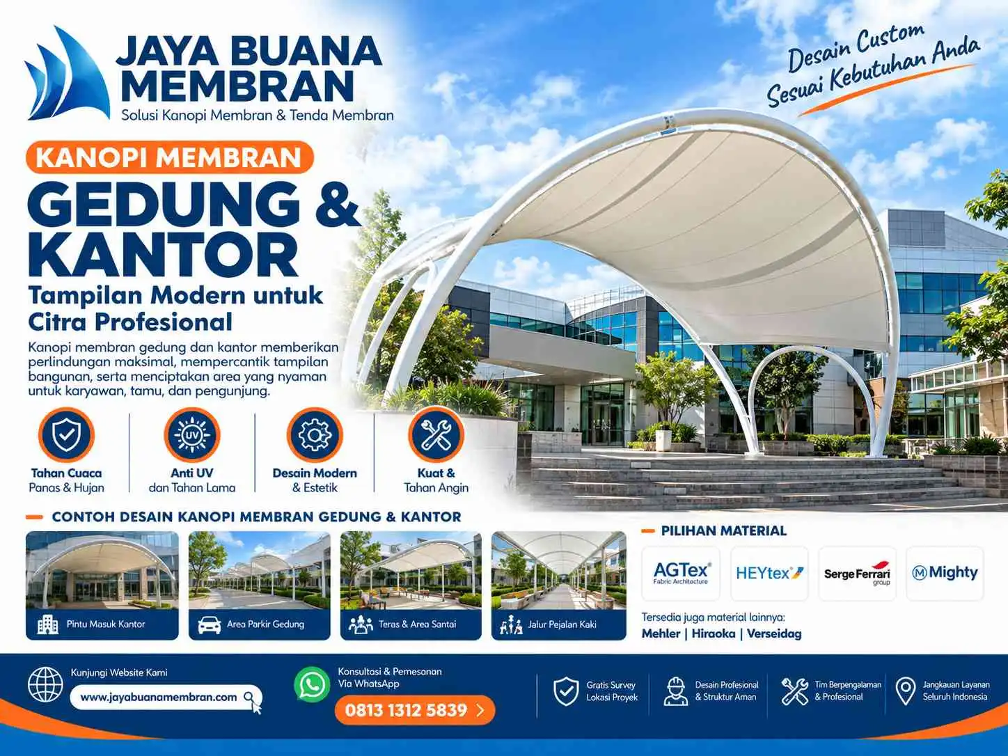 Kanopi Membran Gedung & Kantor