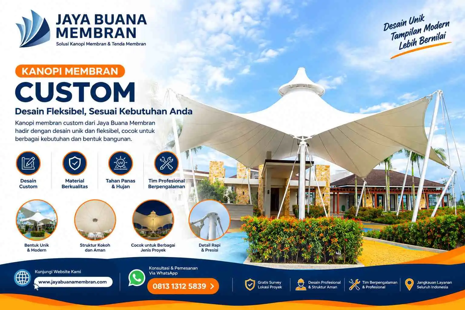 Kanopi Membran Custom